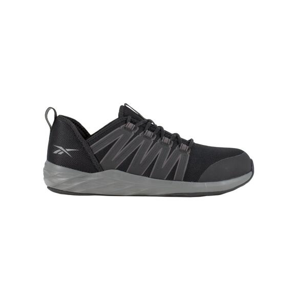 Reebok Men’s Astroride Athletic Work Shoe in Black and Dark Gray Size 10W - Picture 1 of 16